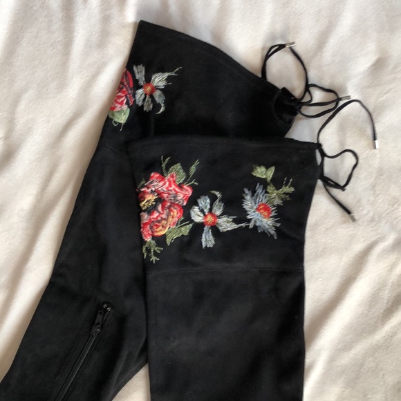 Zigi soho knee boot embroidered knee boots - Picture 3 of 9